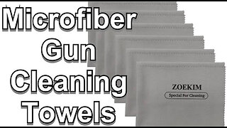 ZOEKIM Microfiber Gun Cleaning Cloth, 12"x12" Lint Free, Reusable Microsuede Cleaning/Polishing