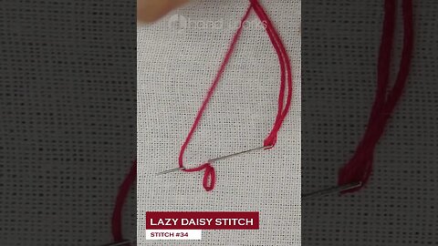 How to Start Embroidery - Lazy daisy stitch