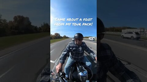 Be on the lookout for tailgaters!! #shorts #harleydavidson #motorcycle #insta360