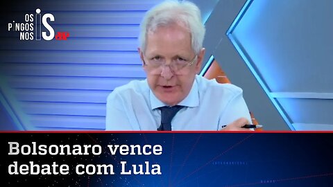 Augusto Nunes: Não houve nocaute, mas Bolsonaro venceu debate com Lula por pontos