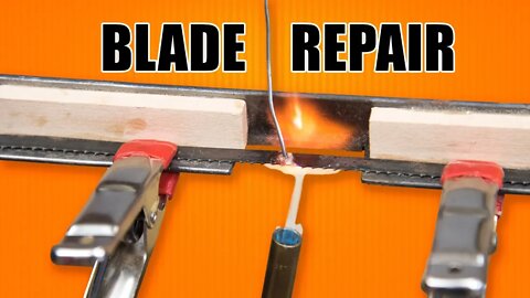 Bandsaw Blade Repair - How to Solder Bandsaw Blades