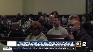 Neighbors near crime scene of slain Baltimore detective upset about police conduct