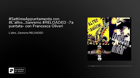 #SettimoAppuntamento con #L'altro...Sanremo #RELOADED -7a puntata- con Francesca Oliveri