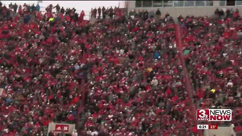 Huskers Rally To Beat Michigan State on Snowy Senior Day