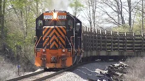 Wheeling & Lake Erie Welded Rail Train from Lodi, Ohio May 5, 2023