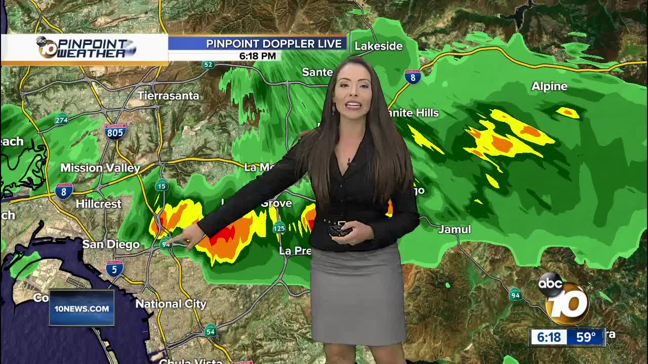 10News Pinpoint Weather with Meteorologist Angelica Campos