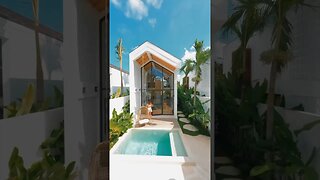 Amazing and famous Tiny Villas in Bali! 🌴 #shorts #tinyhouse #housetour #bali