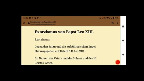 Exorzismus nach Leo XIII.