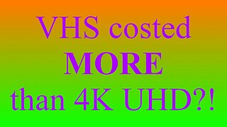 Did VHS Movies Actually Cost MORE Than 4K UHD Blu-Ray?!