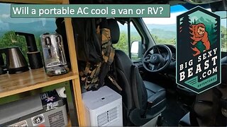 Will a portable air conditioner cool a sprinter van or RV running from a Goal Zero battery?