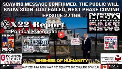 Ep 2716b - Scavino Message Confirmed, The Public Will Know Soon, [DS] Failed, Next Phase Coming