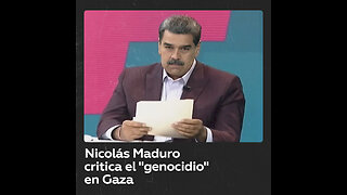 Nicolás Maduro acusa a Israel de un “genocidio contra el pueblo palestino”