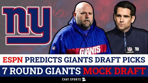 ESPN 7 Round Giants Mock Draft Heading Into The 2022 NFL Draft Ft. Kayvon Thibodeaux
