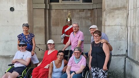 More disabled people are visiting horse guards since posting my heart warming videos #thekingsguard