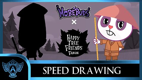 Speed Drawing: Happy Tree Friends Fanon - The Panda Dad | Mobebuds Style
