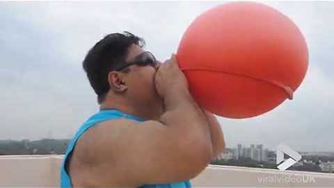 Strongman Demonstrates Sheer Power On Various Objects