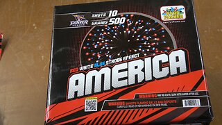 America 10 shot 500g cake by Pyro Packed