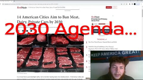 U.S.A Planning No Meat, Private Cars & MORE?!