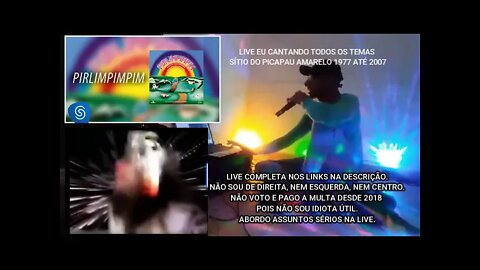 CHAMADA LIVE EU CANTANDO TODOS OS TEMAS SITIO DO PICAPAU AMARELO 1977/2007 BÔNUS LINDO BALÃO AZUL