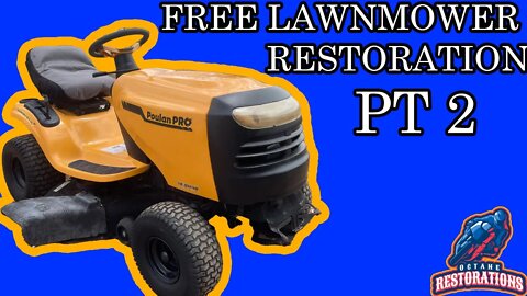 Can We Fix This FREE Riding Lawn mowers Locked Engine? (Poulan Pro Restoration Pt 2 Non narrated)