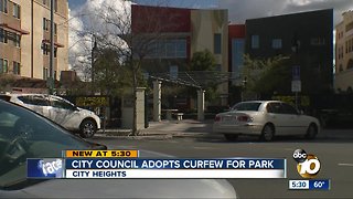 San Diego City Council OK’s curfew at 5 parks
