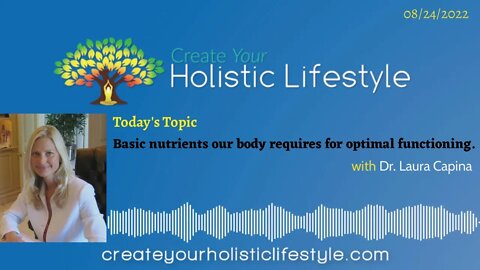 Create Your Holistic Lifestyle - Dr. Laura Capina