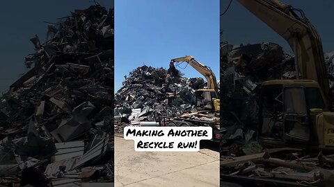 Dropping off Scrap at Recycling Center