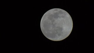 Super "Snow" Moon Lights Up The Sky