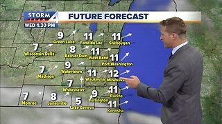 Sunny and breezy Wednesday