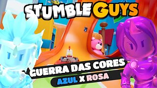 #stumbleguys ,GUERRA DAS CORES AZUL X ROSA