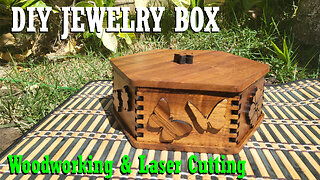 Crafting a Stunning Jewelry Box from Koa Wood with Laser Precision!