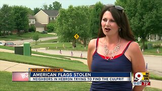 Flags stolen from neighborhood's mile-long Fourth of July display