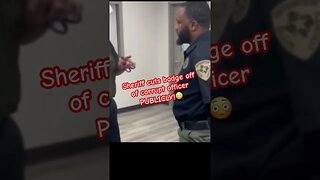 Sheriff Publicly Strips Corrupt Officer Badge #JusticeServed #police #LawAndOrder #FYP #FY #Viral