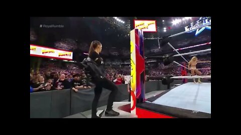 RONDA ROUSEY RETURNS ROYAL RUMBLE 2022 LIVE CROWD REACTION