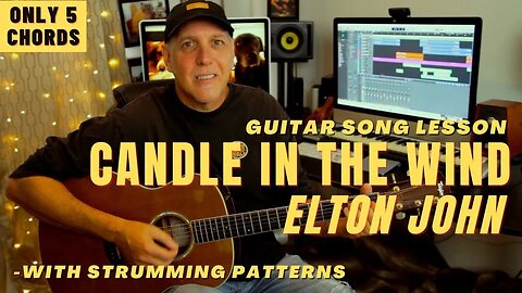 Candle In The Wind by Elton John Guitar Song Lesson Piano 4 Guitar Marilyn