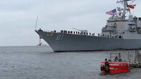 USS Winston S. Churchill (DDG 81) Return to Homeport after Deployment to U.S. 5th and 6th Fleet