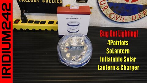 Bug Out Bag Ideas: 4Patriots SoLantern Inflatable Solar Lantern & Charger