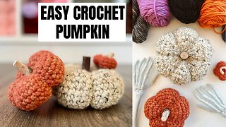 Easy Crochet Pumpkin- Free Crochet Pattern For Beginners