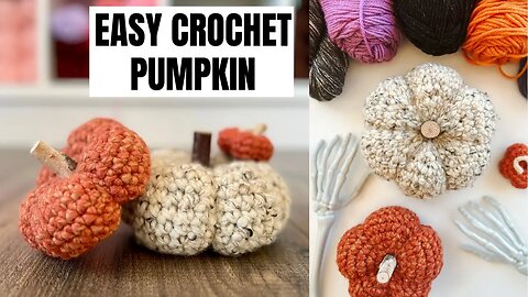 Easy Crochet Pumpkin- Free Crochet Pattern For Beginners