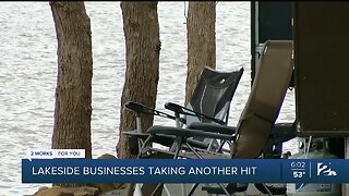 Lakeside businesses taking a hit