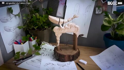 Avez-vous déjà vu une telle sculpture sur bois?