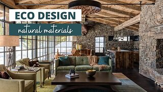 Eco Design | Wood, Glass, Stone in a modern interior | Natural Materials