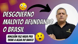 BARCO AFUNDANDO E A ESQUERDA DO DESGOVERNO MALDITO NÃO FAZ NADA