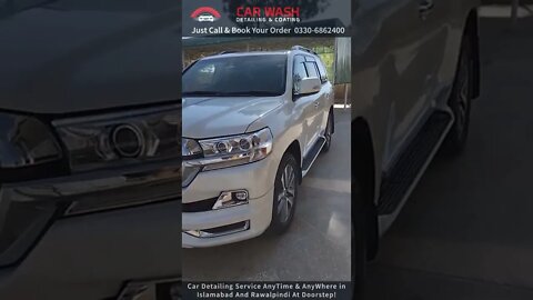 Toyota Land Cruiser V8 After Complete Car Wash and Detailing | car detailing at home in Islamabad