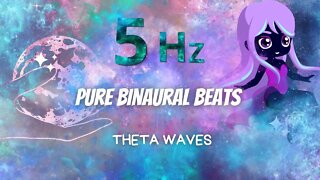 Pure Binaural Beats ⭐5 Hz Theta Waves ⭐Yoga Nidra⭐Astral projection⭐