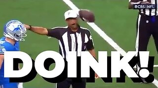 Ref Gets DOINKED While Announcing Penalty During Cowboys vs Lions