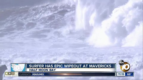 Epic wipeout at Mavericks