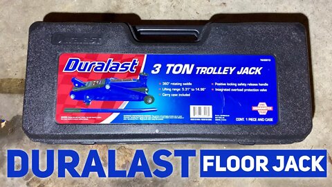 Duralast 3 Ton Trolley Floor Jack with Case from Autozone Review