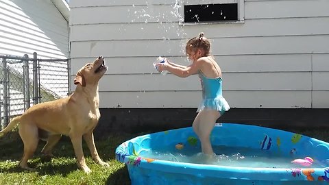 A Girl and her Dog have Summer Fun!
