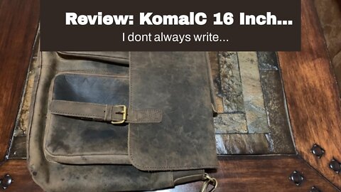 Review: KomalC 16 Inch Buffalo Leather Briefcase Laptop Messenger Bag Office Briefcase College...